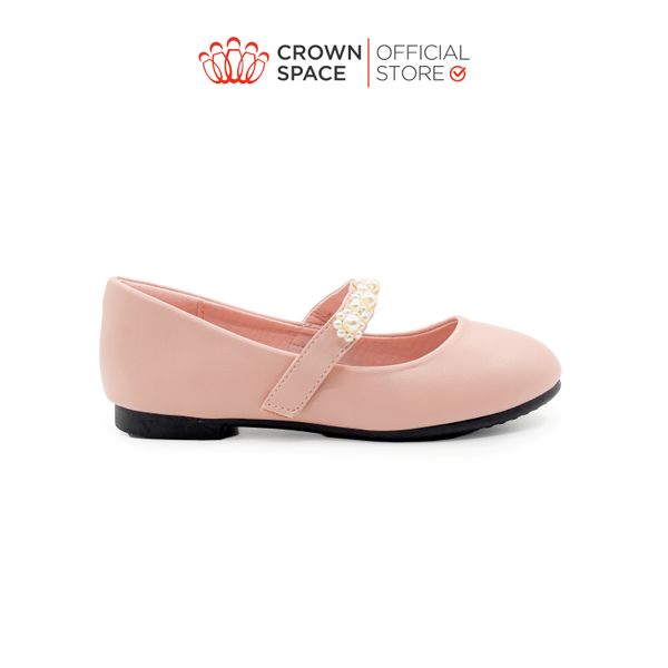  Giày Búp Bê Trẻ Em Cao Cấp Chính Hãng Crown Space Dành Cho Bé Gái Đi Chơi Đi Học CRUK3148 Size 30 - 36 