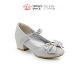  Giày Búp Bê Cao Gót Trẻ Em Cao Cấp Chính Hãng Crown Space Dành Cho Bé Gái Đi Chơi Đi Học CRUK3146 Size 30 - 36 