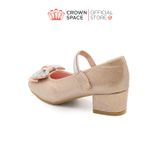  Giày Búp Bê Cao Gót Trẻ Em Cao Cấp Chính Hãng Crown Space Dành Cho Bé Gái Đi Chơi Đi Học CRUK3146 Size 30 - 36 