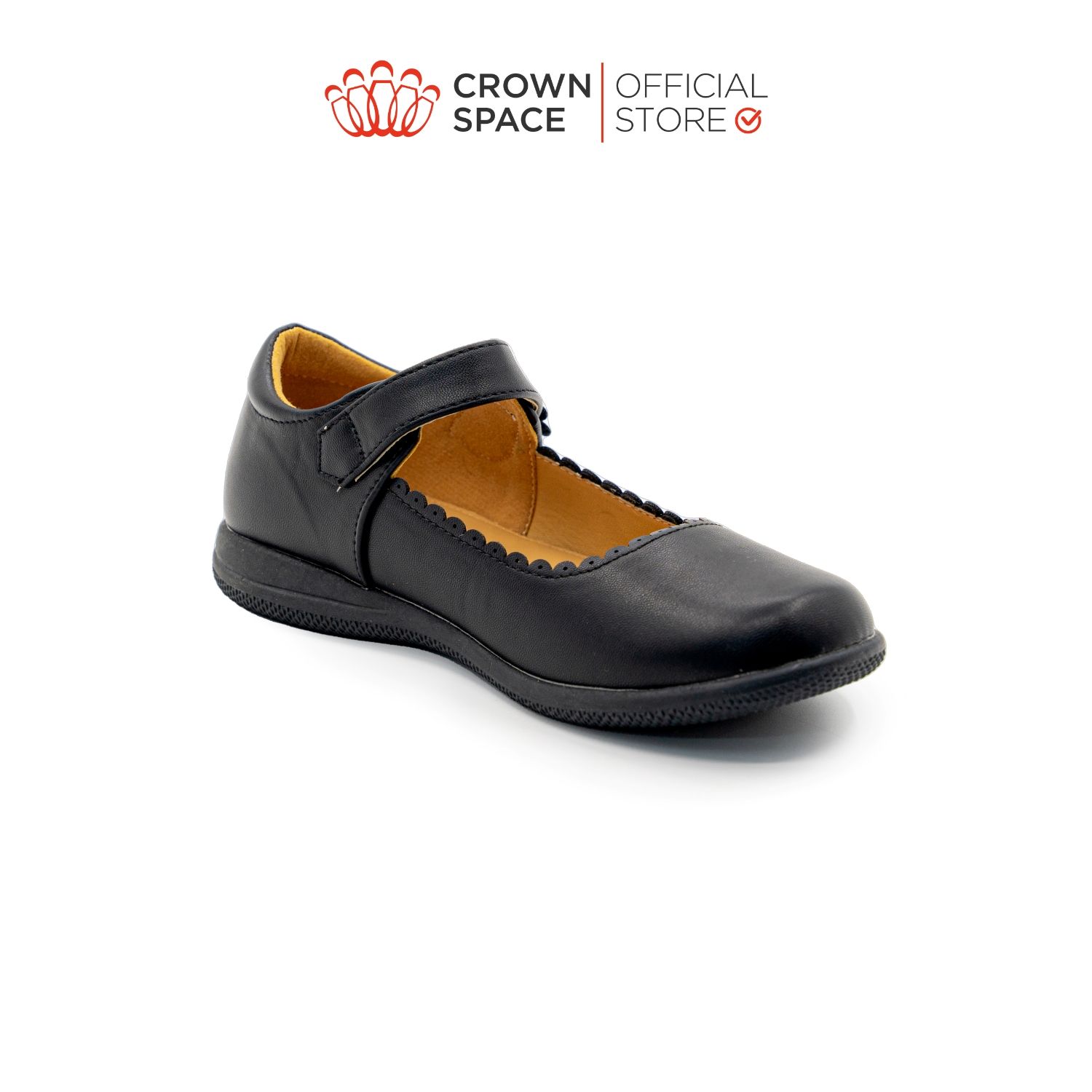  Giày Búp Bê School Shoes Đi Học Trẻ Em Cao Cấp Chính Hãng Crown Space Dành Cho Bé Gái CRUK3072 Size 28 - 38 