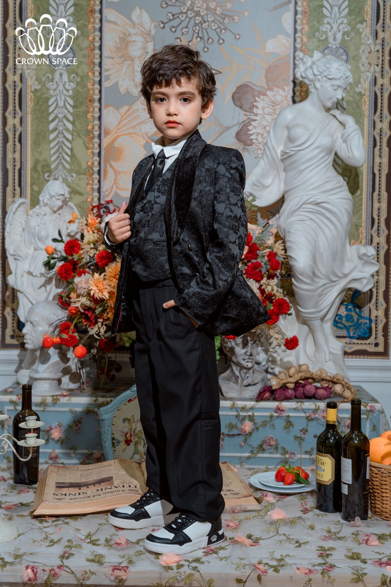 Vest Bé Trai Cao Cấp Phiên Bản Limited Crown Kids CKBL6532504 Size 17 - 38Kg