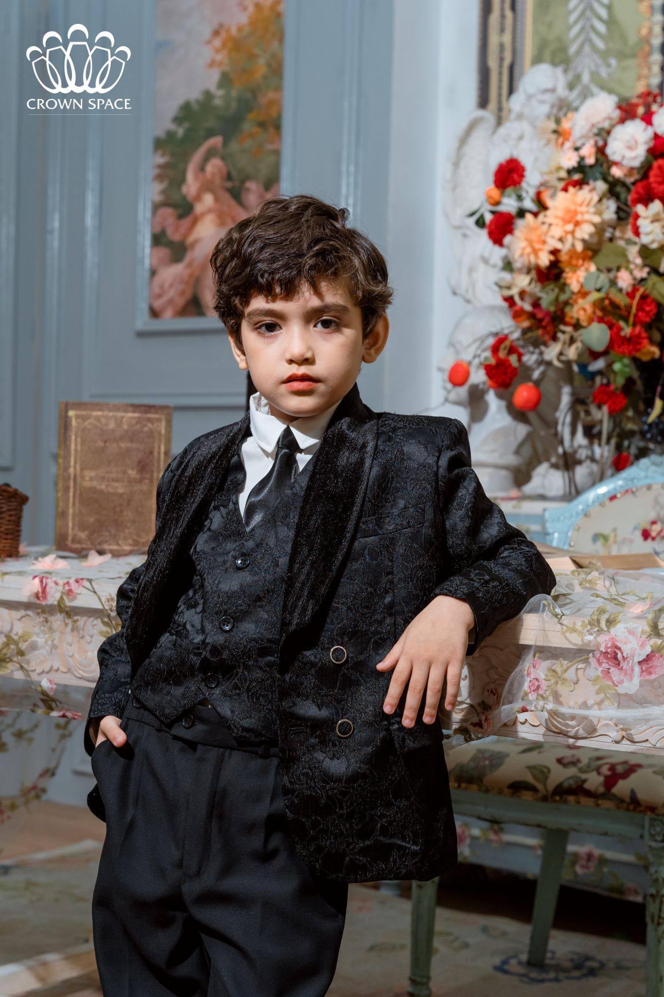 Vest Bé Trai Cao Cấp Phiên Bản Limited Crown Kids CKBL6532504 Size 17 - 38Kg