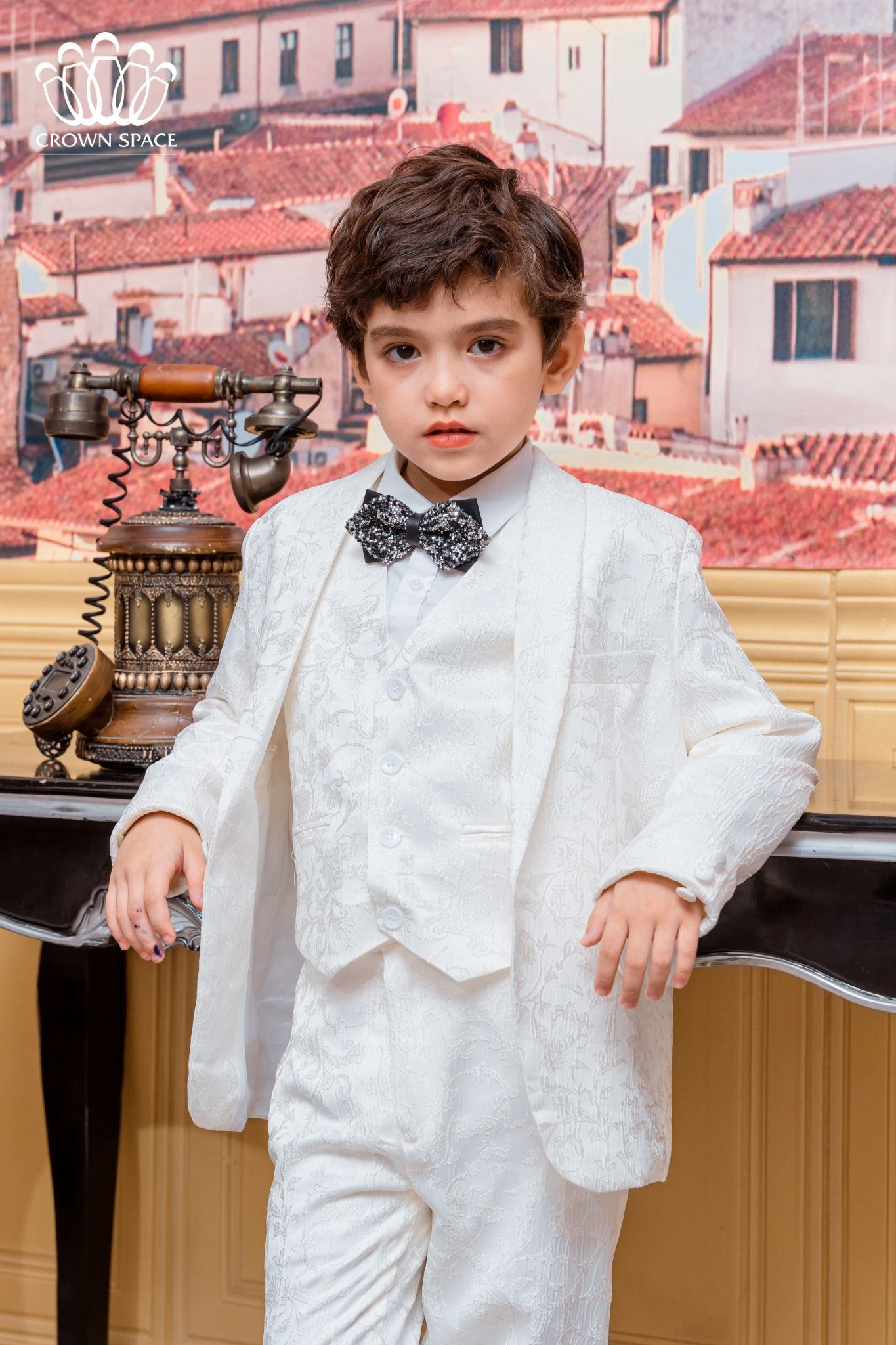 Vest Bé Trai Cao Cấp Phiên Bản Limited Crown Kids CKBL6532505 Size 17 - 38Kg
