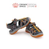  Dép Quai Hậu Sandals Trẻ Em Cao Cấp Chính Hãng Crown Space Dành Cho Bé Trai Đi Chơi Đi Học CRUK569 Size 28 - 36 