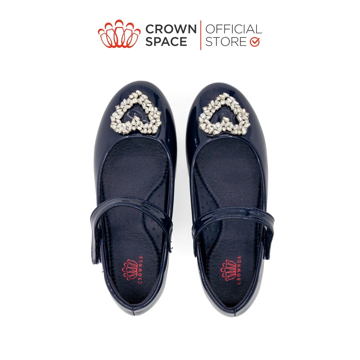  Giày Búp Bê Trẻ Em Cao Cấp Chính Hãng Crown Space Dành Cho Bé Gái Đi Chơi Đi Học CRUK3163 Size 28 - 37 