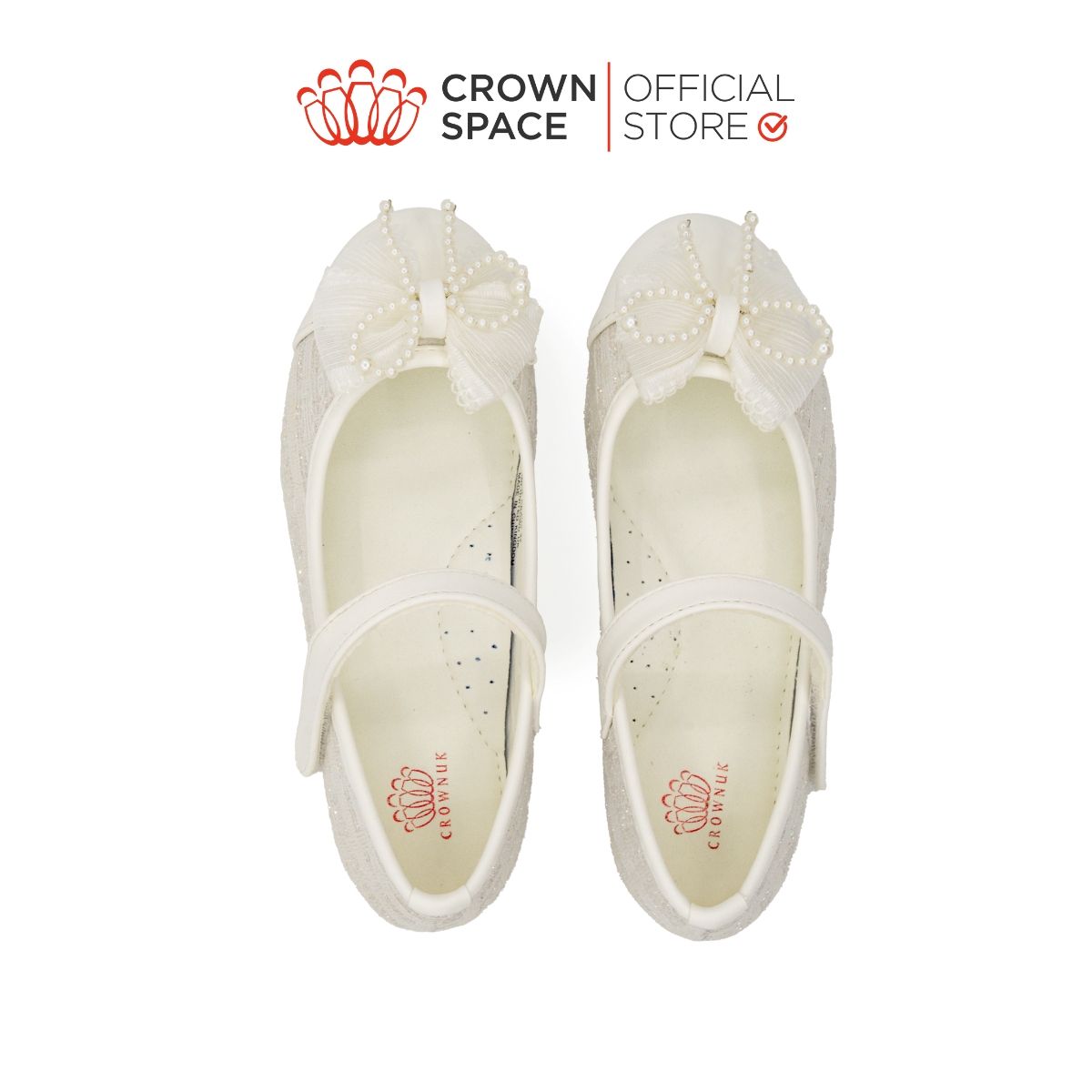  Giày Búp Bê Trẻ Em Cao Cấp Chính Hãng Crown Space Dành Cho Bé Gái Đi Chơi Đi Học CRUK3161 Size 28 - 37 