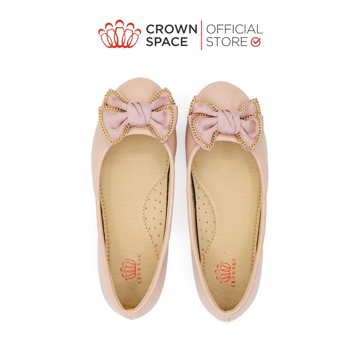  Giày Búp Bê Trẻ Em Cao Cấp Chính Hãng Crown Space Dành Cho Bé Gái Đi Chơi Đi Học CRUK3132 Size 28 - 37 