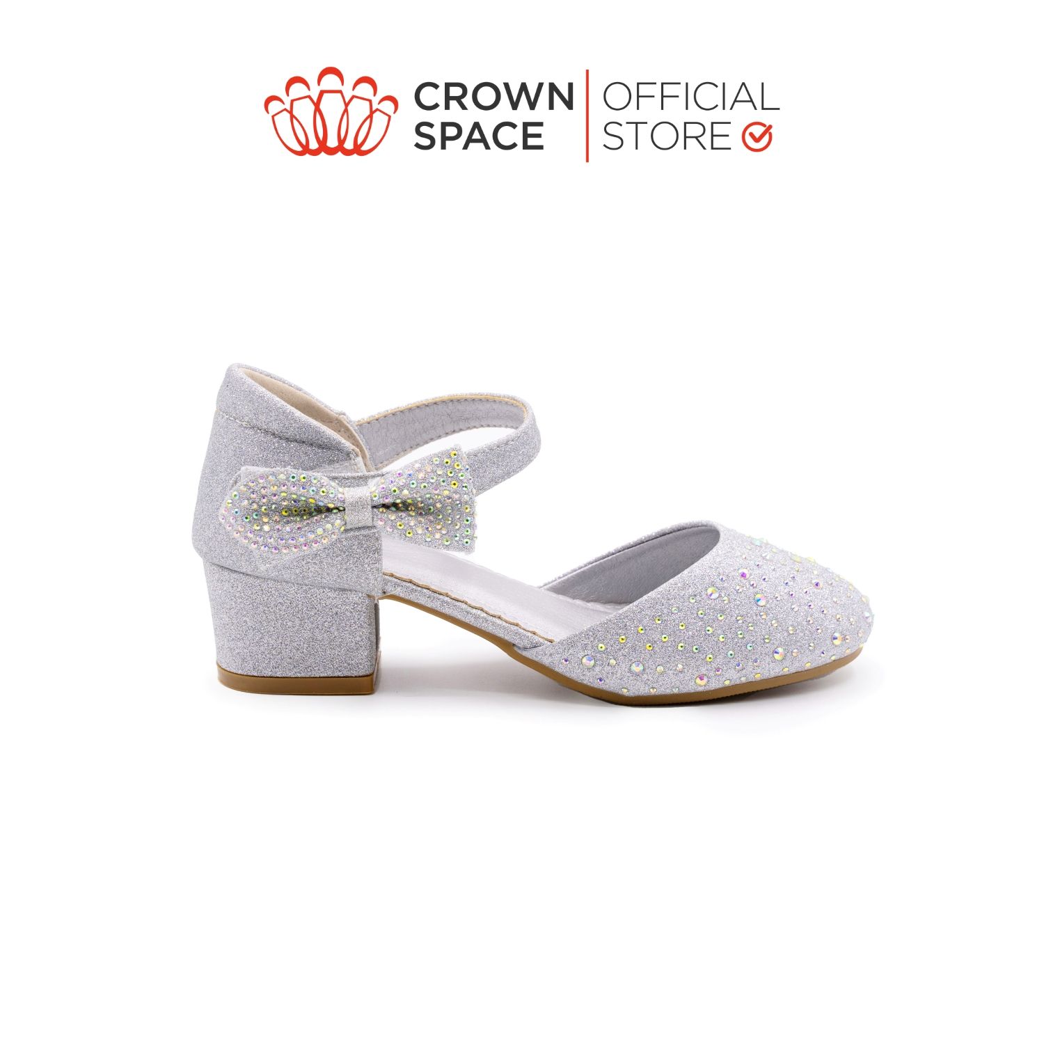  Giày Búp Bê Trẻ Em Cao Cấp Chính Hãng Crown Space Dành Cho Bé Gái Đi Chơi Đi Học CRUK3152 Size 31 - 36 