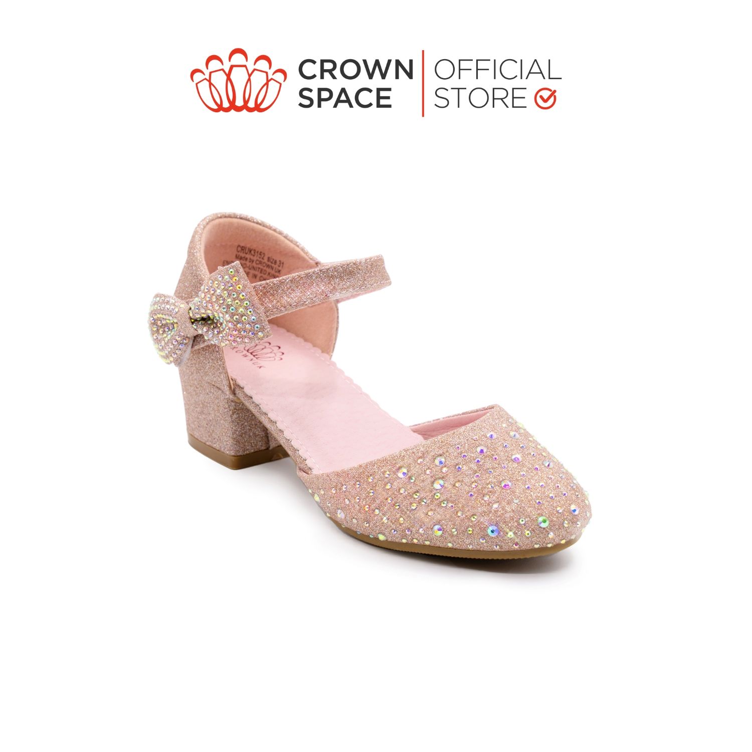  Giày Búp Bê Trẻ Em Cao Cấp Chính Hãng Crown Space Dành Cho Bé Gái Đi Chơi Đi Học CRUK3152 Size 31 - 36 