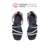  Dép Quai Hậu Sandals Có Gót Trẻ Em Cao Cấp Chính Hãng Crown Space Dành Cho Bé Gái Đi Chơi Đi Học CRUK7041 Size 31 - 36 