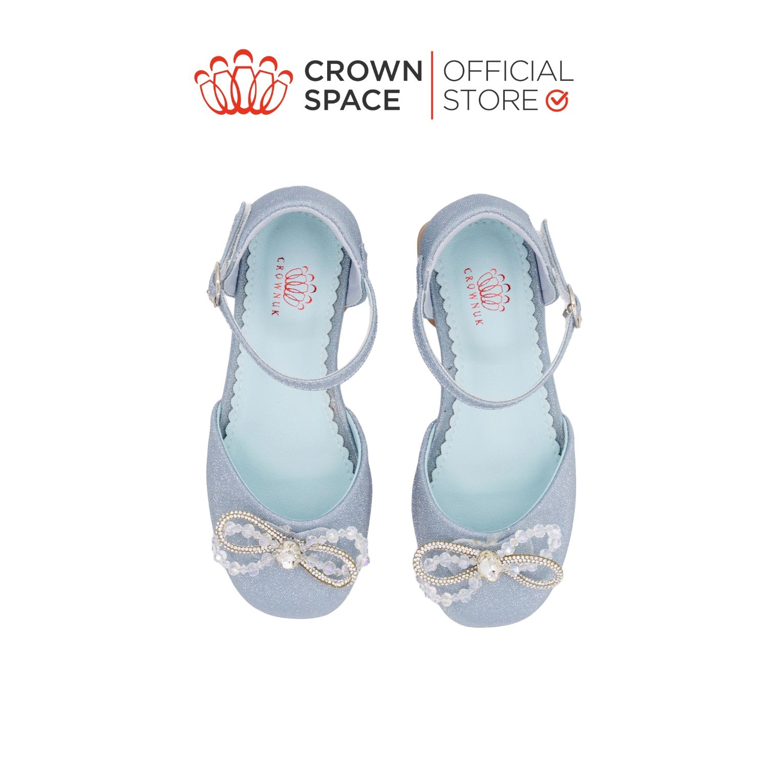  Giày Búp Bê Trẻ Em Cao Cấp Chính Hãng Crown Space Dành Cho Bé Gái Đi Chơi Đi Học CRUK3151 Size 31 - 36 