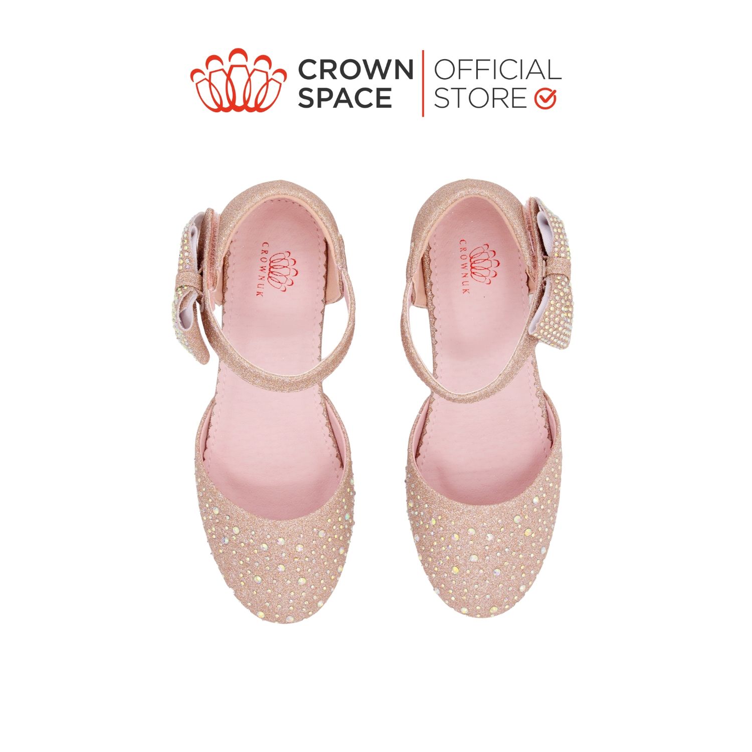  Giày Búp Bê Trẻ Em Cao Cấp Chính Hãng Crown Space Dành Cho Bé Gái Đi Chơi Đi Học CRUK3152 Size 31 - 36 