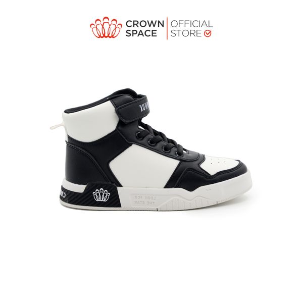  Giày Thể Thao Sneaker Cao Cổ Trẻ Em Cao Cấp Chính Hãng Crown Space Dành Cho Bé Trai Bé Gái Đi Chơi Đi Học CRUK8051 Size 31 - 37 