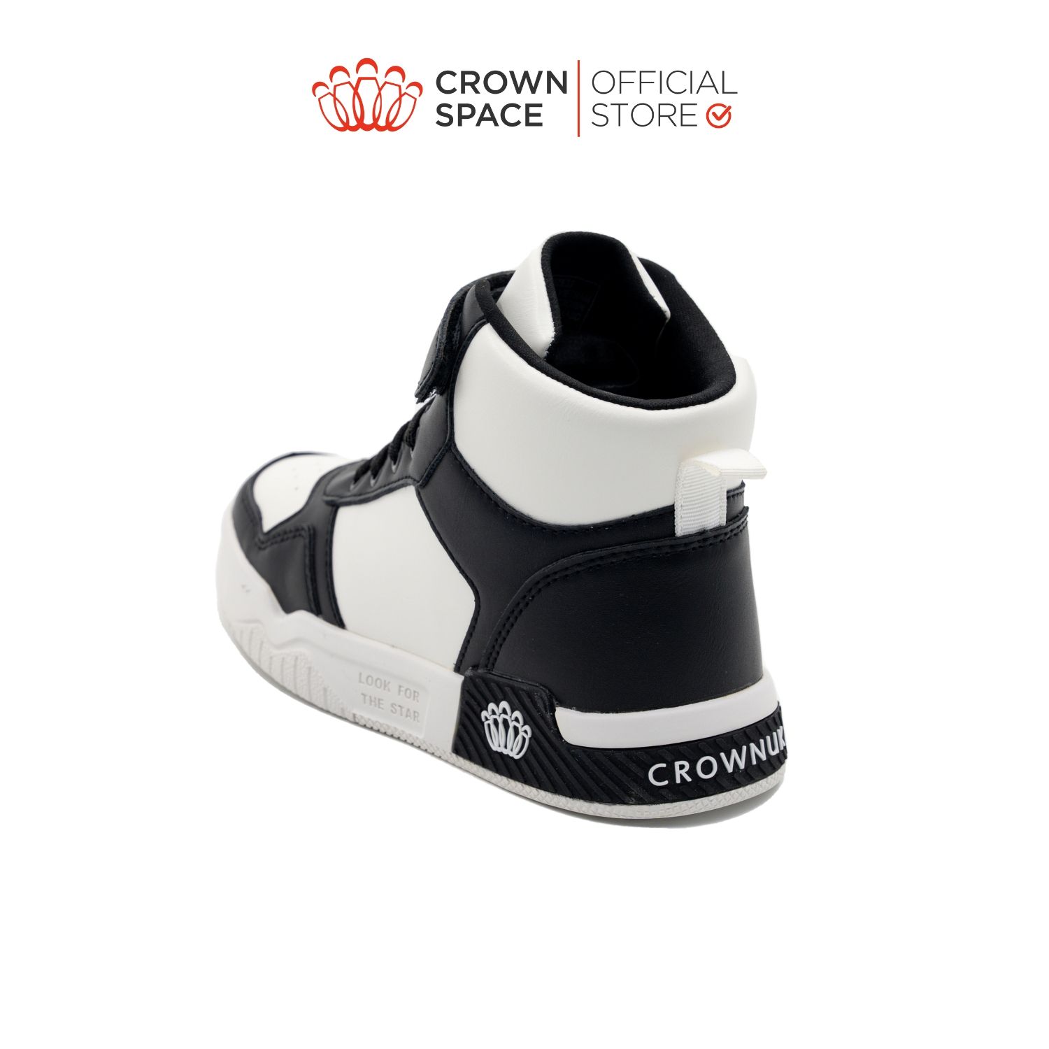  Giày Thể Thao Sneaker Cao Cổ Trẻ Em Cao Cấp Chính Hãng Crown Space Dành Cho Bé Trai Bé Gái Đi Chơi Đi Học CRUK8051 Size 31 - 37 