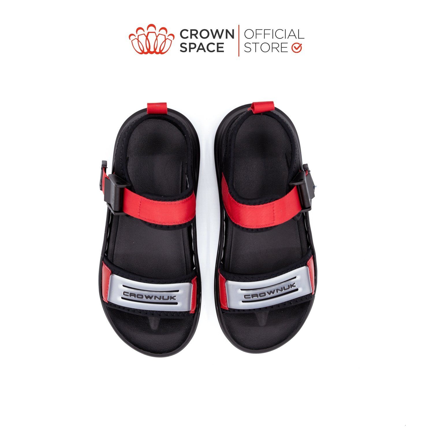  Dép Quai Hậu Sandals Trẻ Em Cao Cấp Chính Hãng Crown Space Dành Cho Bé Trai Đi Chơi Đi Học CRUK652 Size 26 - 36 