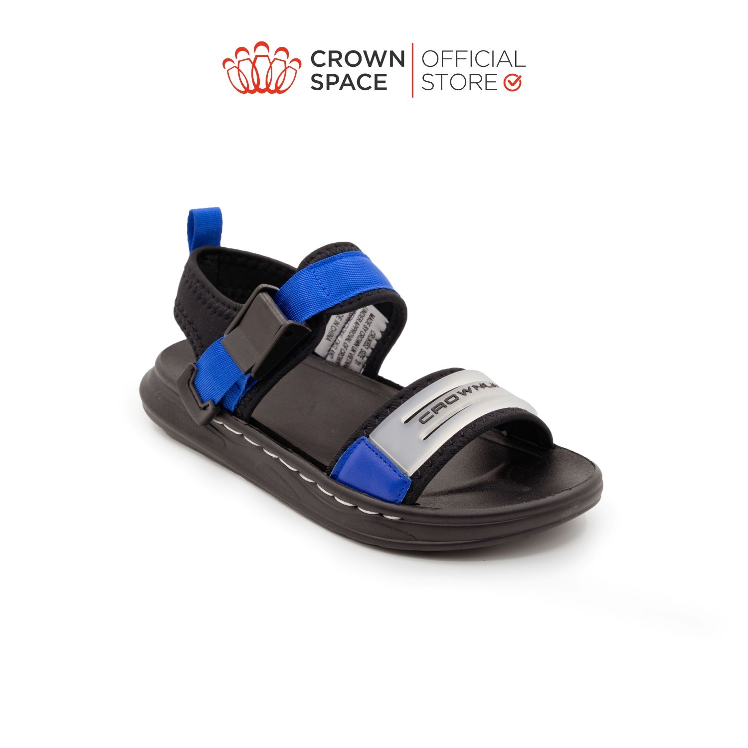  Dép Quai Hậu Sandals Trẻ Em Cao Cấp Chính Hãng Crown Space Dành Cho Bé Trai Đi Chơi Đi Học CRUK652 Size 26 - 36 