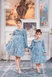  Váy Nhung Công Chúa Dành Cho Bé Gái Phiên Bản Limited Crown Kids CKGL6832513 Size 13 - 30Kg 