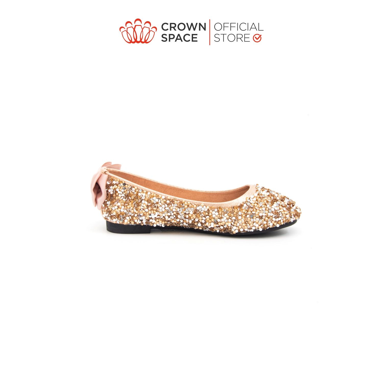 Giày Búp Bê Bé Gái Đi Học Đi Chơi Crown Space UK Ballerina Trẻ Em Cao Cấp CRUK3033 Nhẹ Êm Thoáng Size 29-36