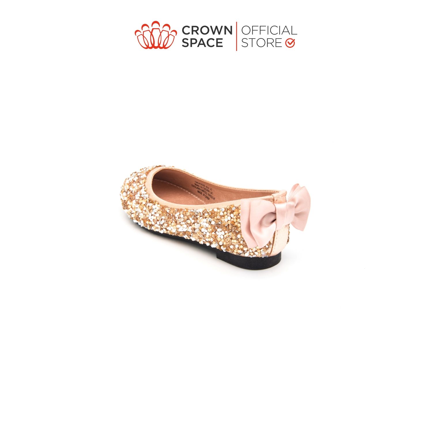 Giày Búp Bê Bé Gái Đi Học Đi Chơi Crown Space UK Ballerina Trẻ Em Cao Cấp CRUK3033 Nhẹ Êm Thoáng Size 29-36