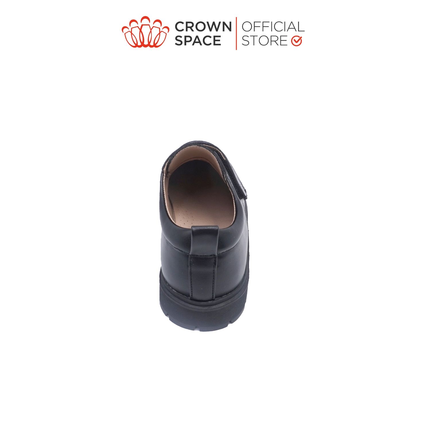 Giày Đi Học Da Lì Bé Trai Cao Cấp, Êm Chân, Chống Trơn Trượt | Crown Space CRUK169
