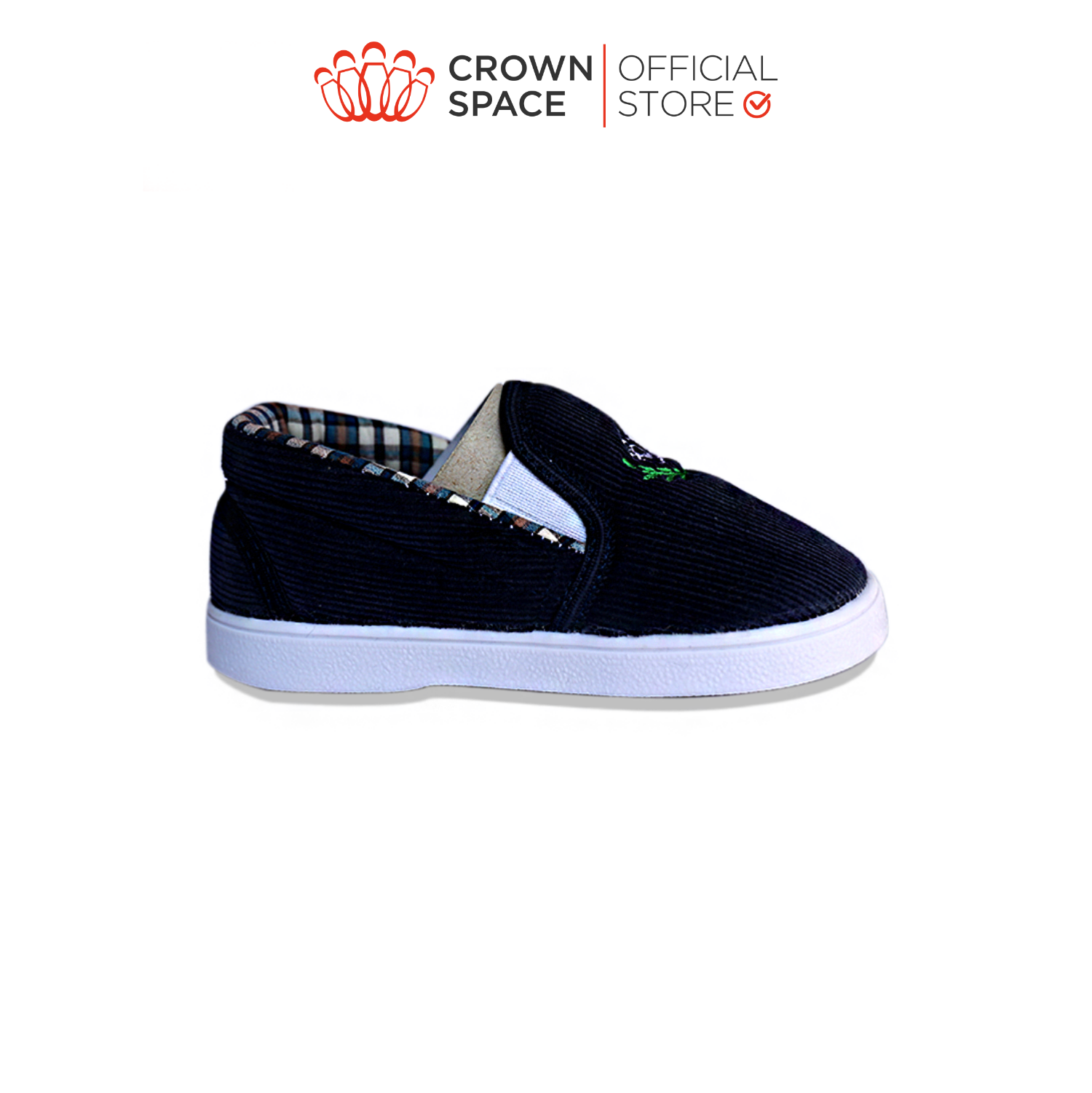 Giày Vải Tập Đi Bé Trai Bé Gái Đẹp Crown UK Royale Baby Walking Shoes Trẻ em Cao Cấp 132_857 Nhẹ Êm Size 6-10/2-6 Tuổi
