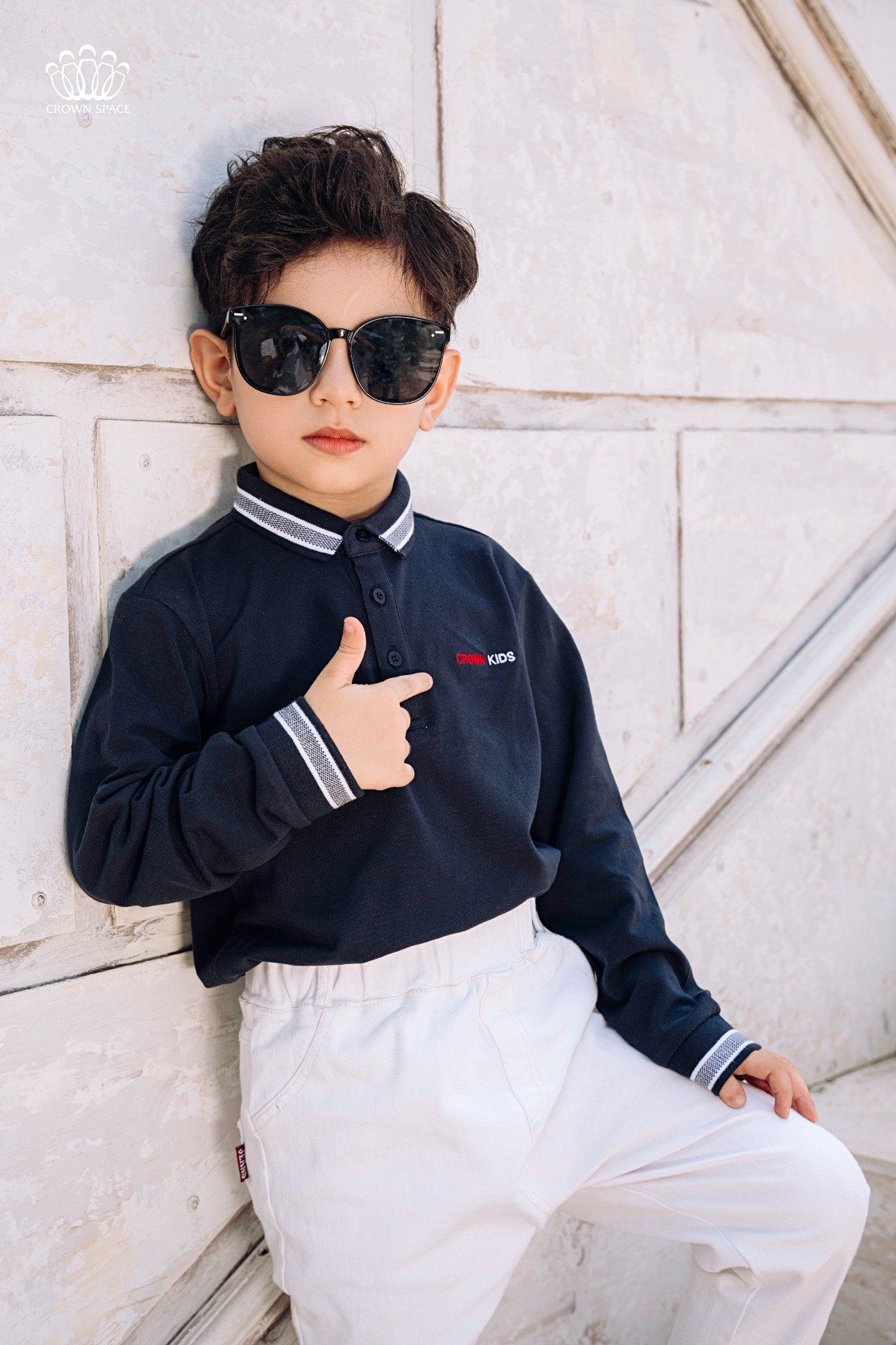 Áo Polo Bé Trai Cotton Thoáng Mát 4 Màu Cao Cấp | Crown Space CKBL5141601