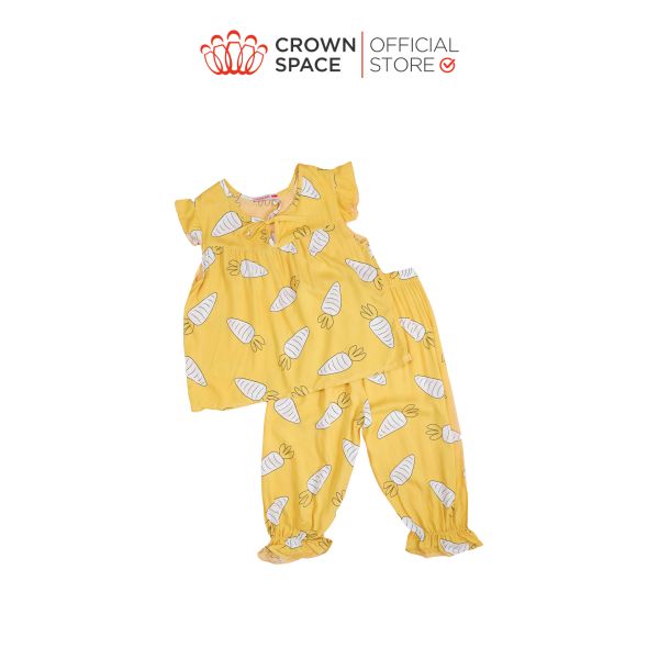  Bộ Mặc Nhà Dành Cho Bé Gái Crown Kids CKGS2911201 Size 14 - 28Kg 