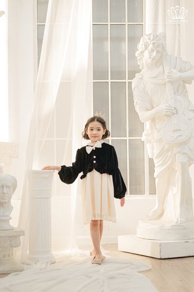  Váy Nhung Công Chúa Dành Cho Bé Gái Phiên Bản Limited Crown Kids CKGL6922219 Size 13 - 28Kg 