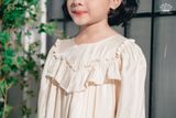  Váy Công Chúa Tay Dài Hai Lớp Nhẹ Nhàng Bồng Bềnh Đủ 4 Màu Sắc Dành Cho Bé Gái Crown Kids CKGL5822301 Size 13 đến 45Kg 