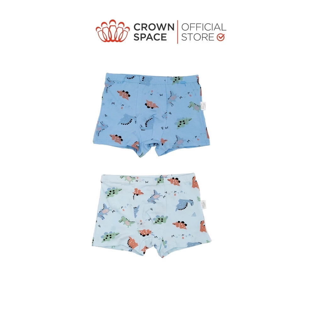Combo 2 Quần Chip Bé Trai Kháng Khuẩn, Thoáng Mát | Crown Space CKBS8020301