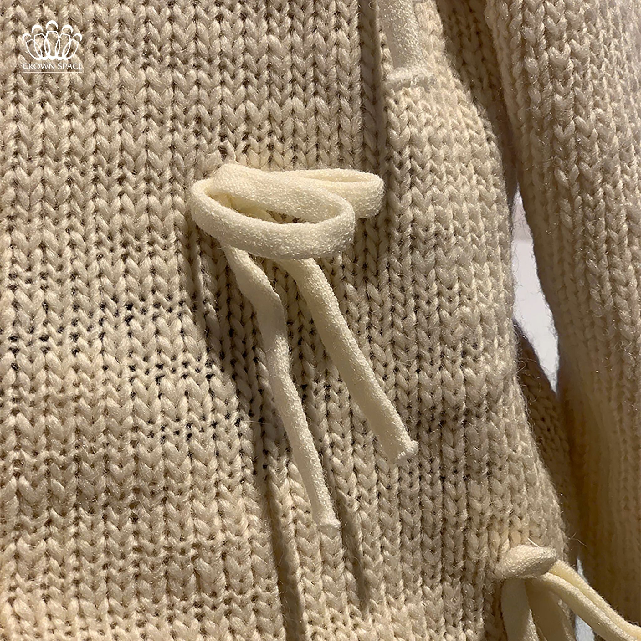 Áo Cardigan Khoác Len Bé Gái Màu Tím/Màu Be Thời Trang Cao Cấp Thiết Kế Độc Quyền Crown Space CKGL6441701 Phong Cách Tiểu Thư Sang Chảnh Dịu Dàng Cho Bé Đi Học Đi Chơi (19kg - 33kg)