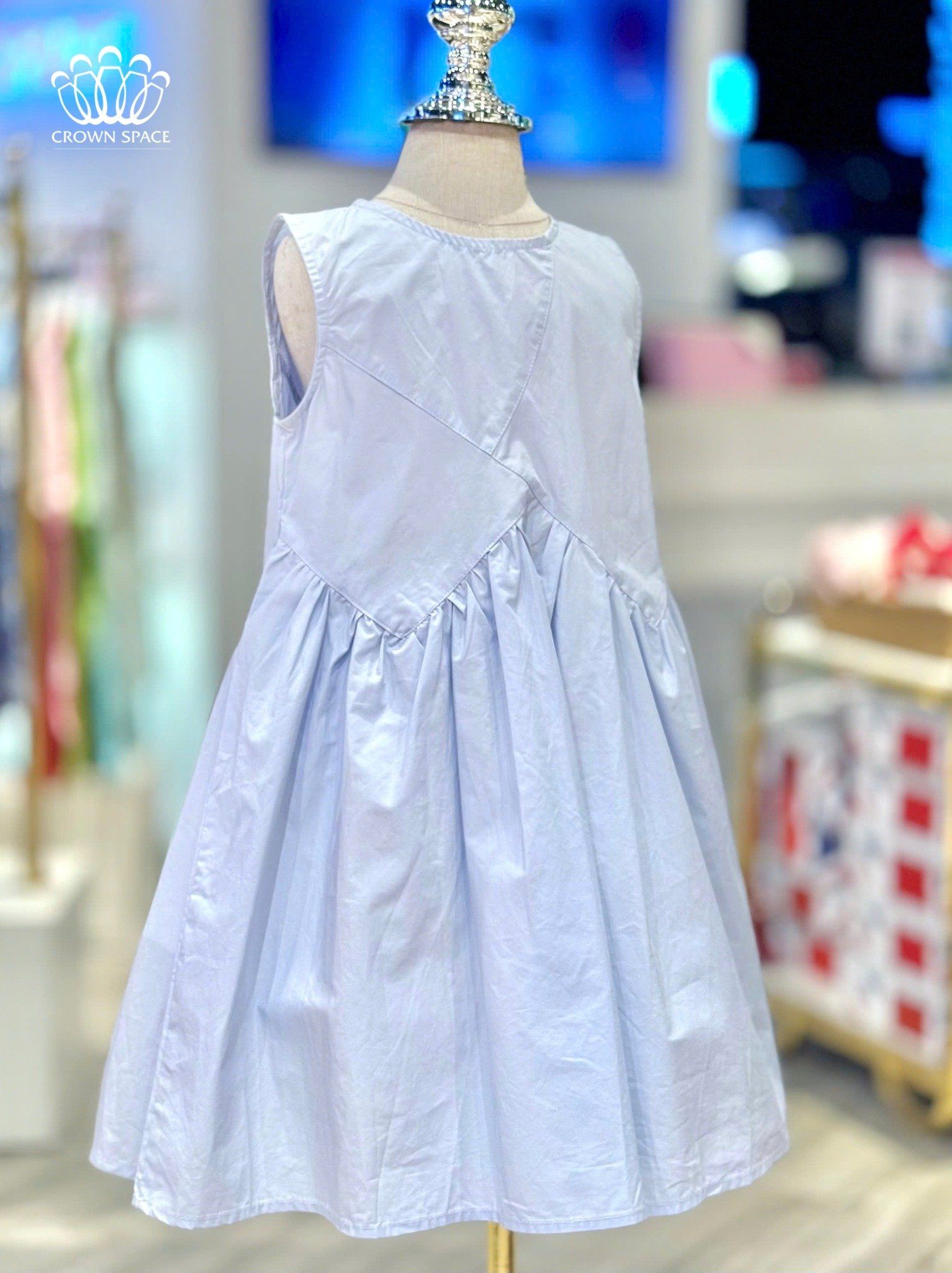 Váy Cotton Bé Gái Mùa Hè Thoáng Mát | Crown Space CKGS2850307