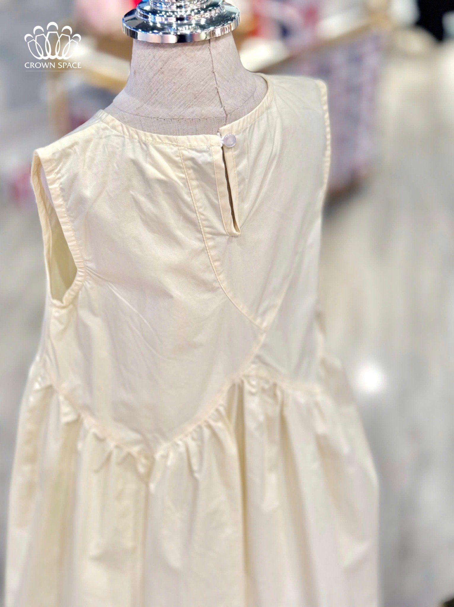 Váy Cotton Bé Gái Mùa Hè Thoáng Mát | Crown Space CKGS2850307