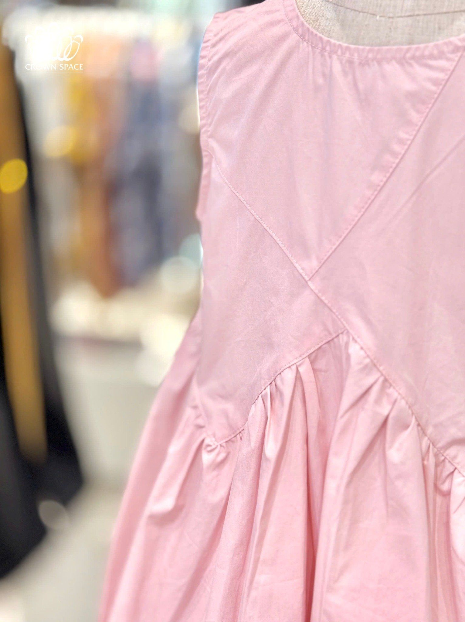 Váy Cotton Bé Gái Mùa Hè Thoáng Mát | Crown Space CKGS2850307