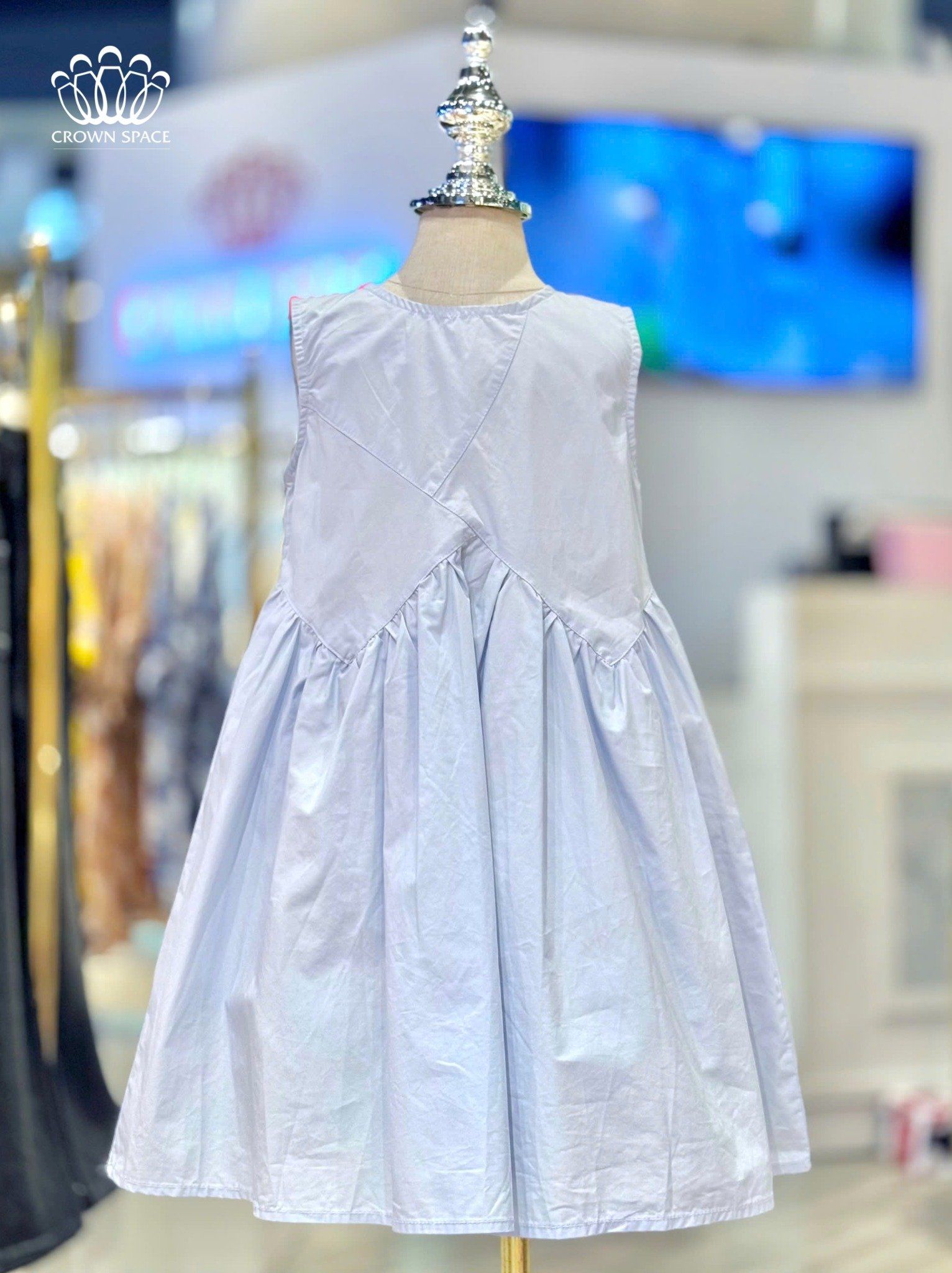 Váy Cotton Bé Gái Mùa Hè Thoáng Mát | Crown Space CKGS2850307