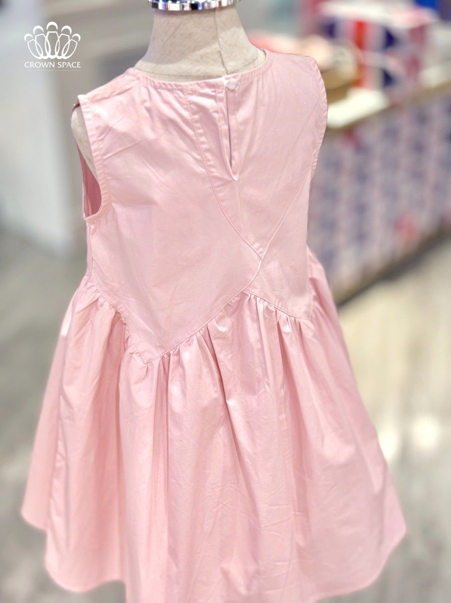 Váy Cotton Bé Gái Mùa Hè Thoáng Mát | Crown Space CKGS2850307