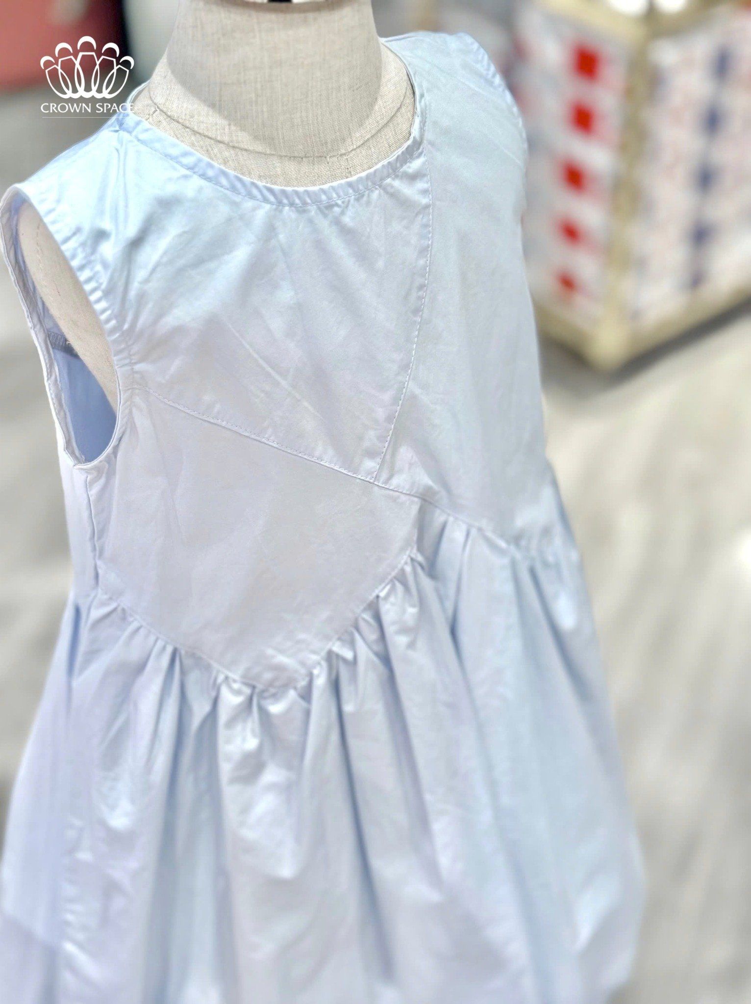 Váy Cotton Bé Gái Mùa Hè Thoáng Mát | Crown Space CKGS2850307
