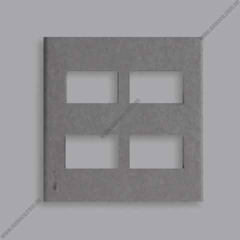 2 gangs - 4 devices plate Wide Series Panasonic