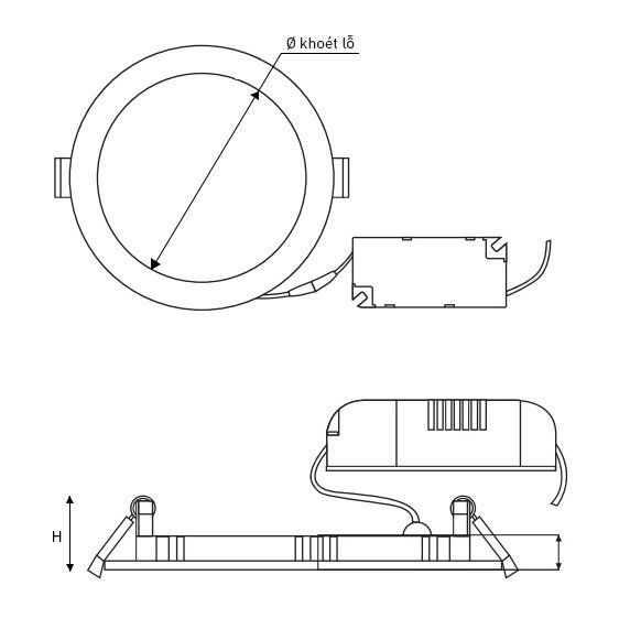 LED Slim Downlight NSD0631/ NSD0641/ NSD0661