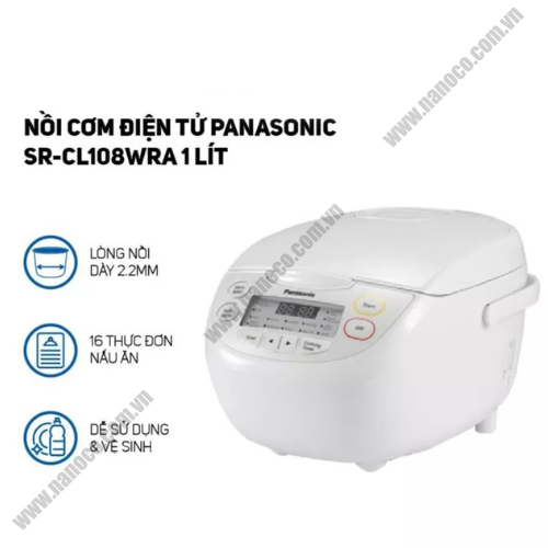 Nồi cơm điện tử Panasonic SR-CL108WRA