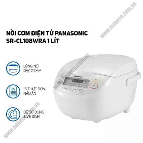  Nồi cơm điện tử Panasonic SR-CL108WRA 