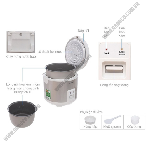 Nồi cơm điện nắp gài Panasonic SR-MVN187LRA