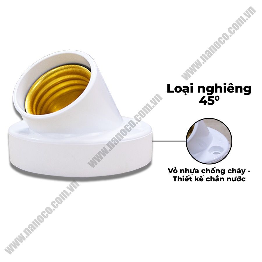 Đui đèn E27 Nanoco NAE2745W/ NAE2745BK