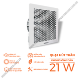  Quạt hút âm trần không ống dẫn Nanoco 21W NCV2020 