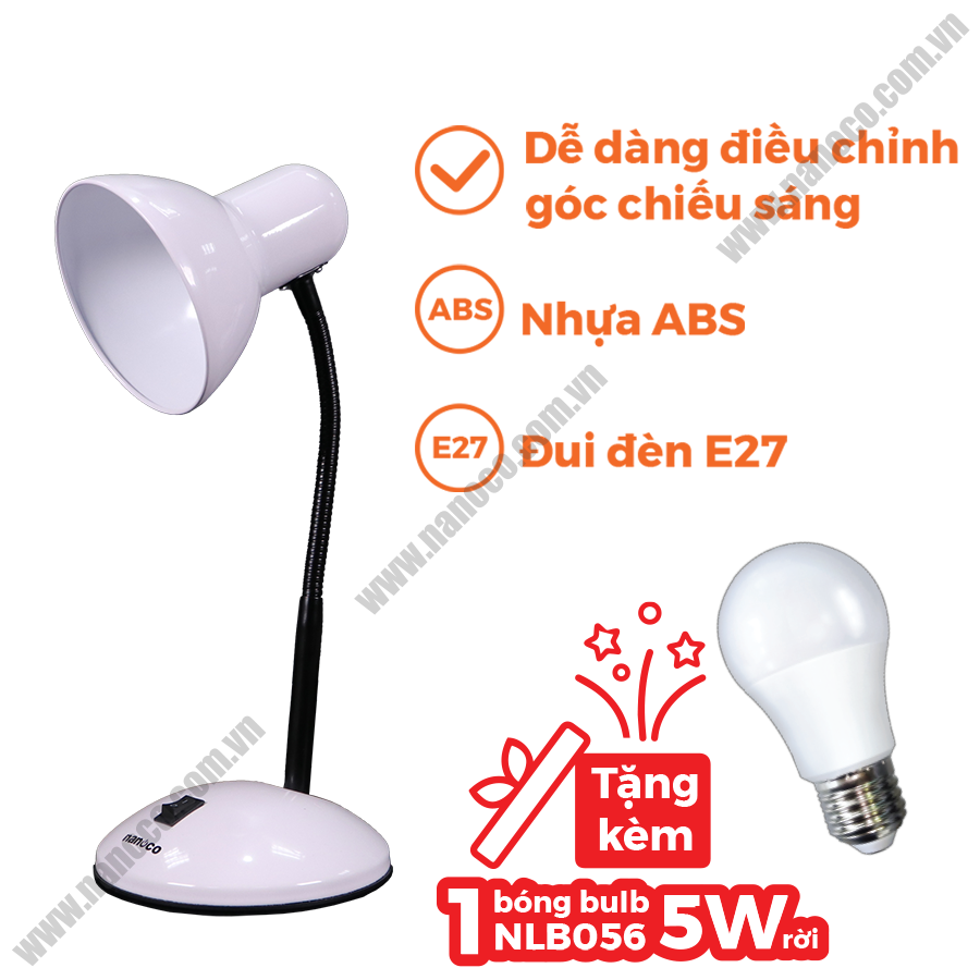  Đèn bàn LED không bóng NDKC02W Nanoco (trắng) 