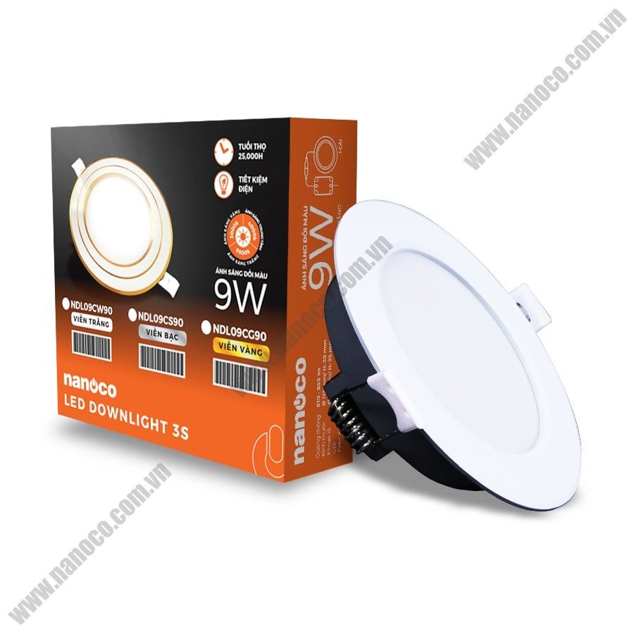  Đèn LED Downlight 3S Seri Nanoco - IP20 