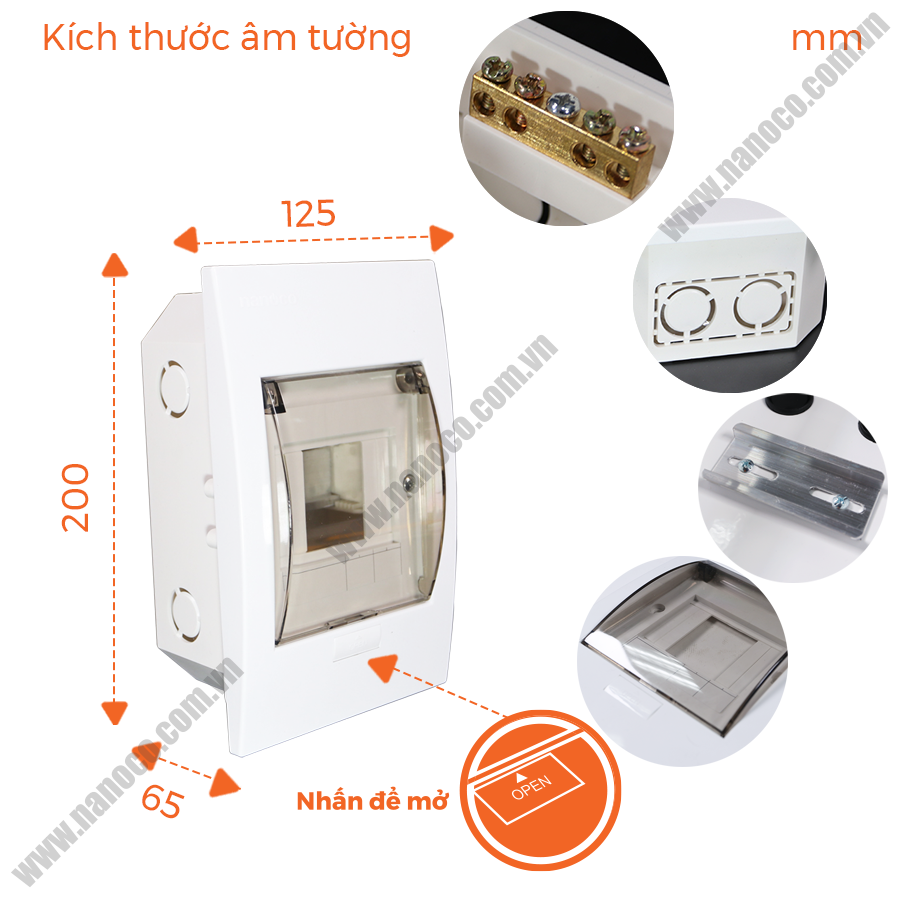 Tủ điện Nanoco NDP104P/NDP104