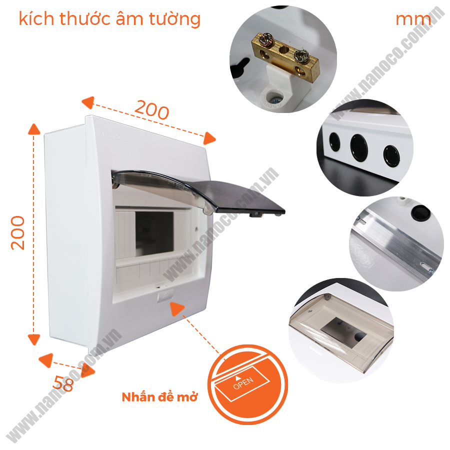 Tủ điện Nanoco NDP108P/NDP108