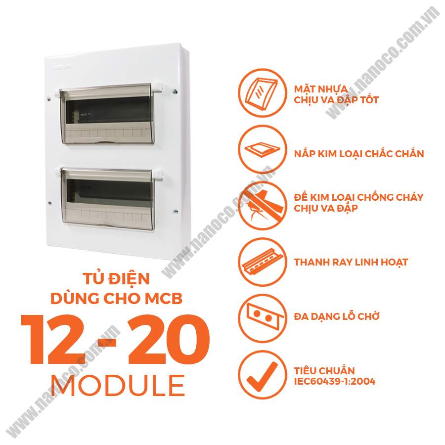 Tủ điện Nanoco NDP120/NDP126