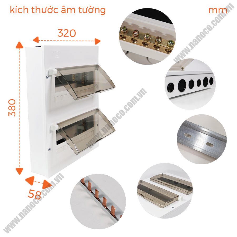 Tủ điện Nanoco NDP120/NDP126